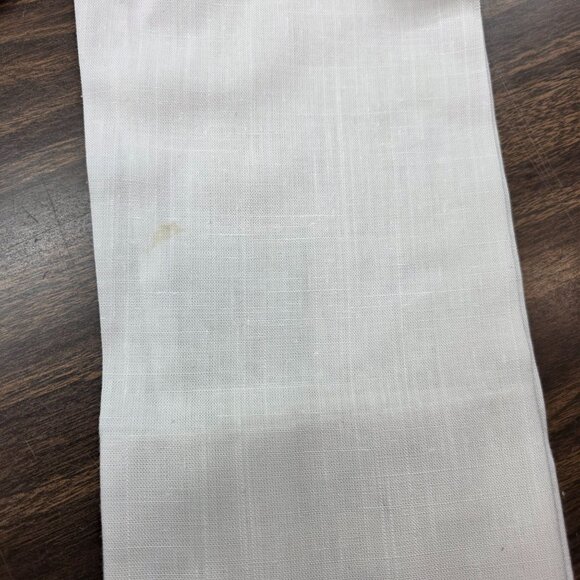 Womens White Open Front Linen Blazer Jacket 3/4 Sleeve Pockets Size XL - Picture 5 of 8